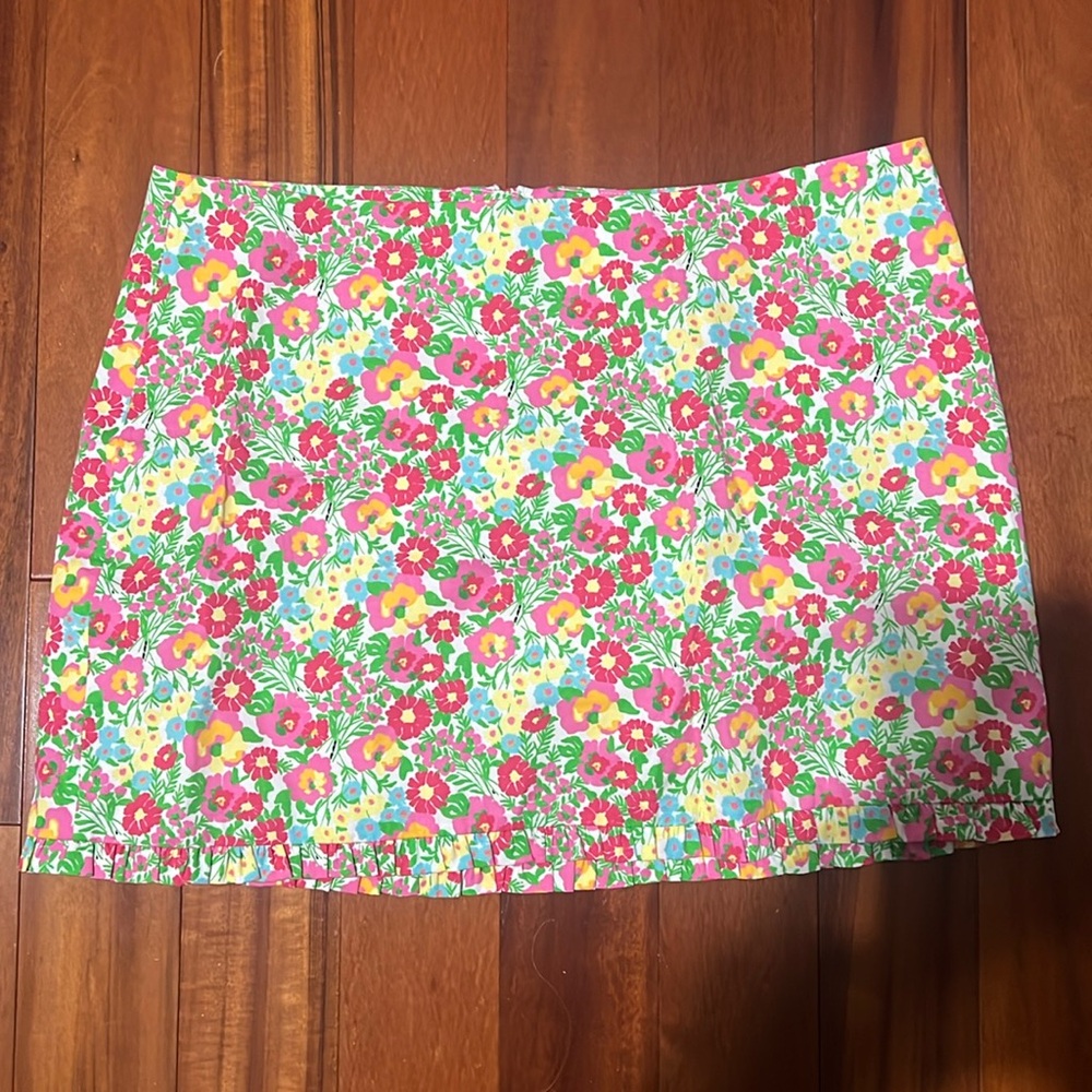 Lilly Pulitzer mini skirt.